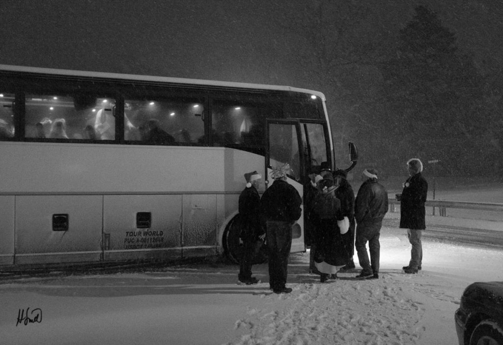 The Bus in Snow (Fujifilm X 100)